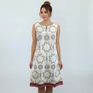 London Times Dress Women Size 8 Nautical Rope Sleeveless